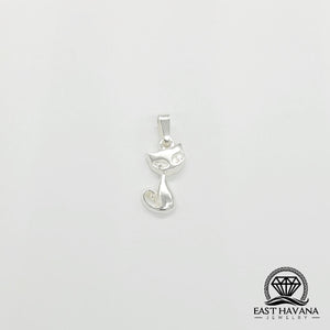 Cat .950 Silver Pendant