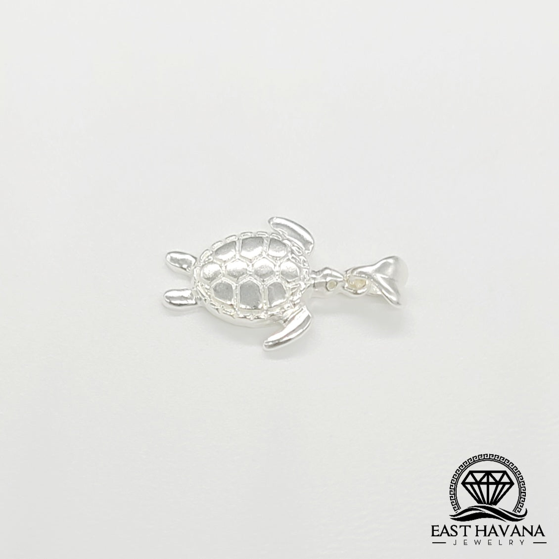 Turtle .950 Silver Pendant