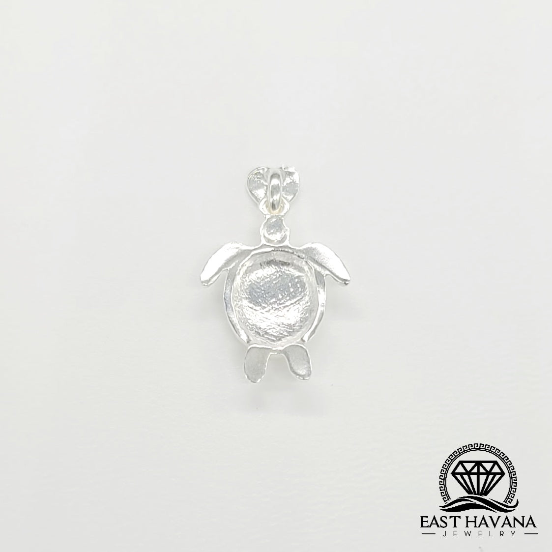 Turtle .950 Silver Pendant