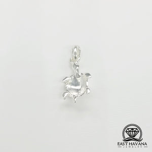 Turtle .950 Silver Pendant