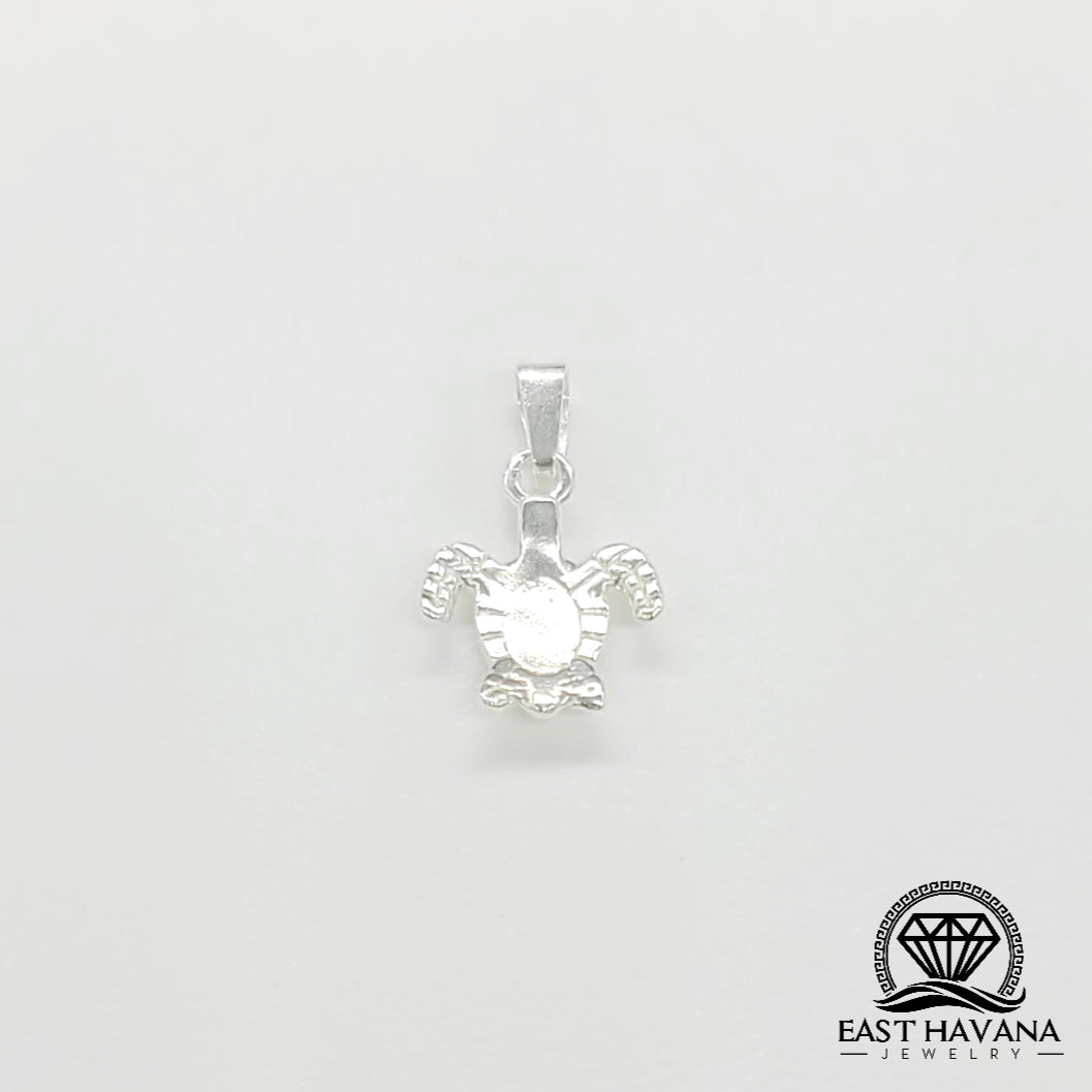 Turtle .950 Silver Pendant