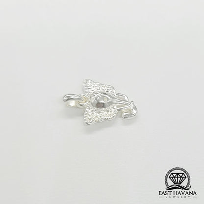 Pendentif tête d'éléphant en argent 950