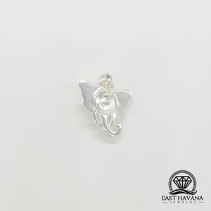 Elephant Head .950 Silver Pendant