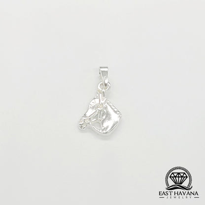 Pendentif tête de cheval en argent 950
