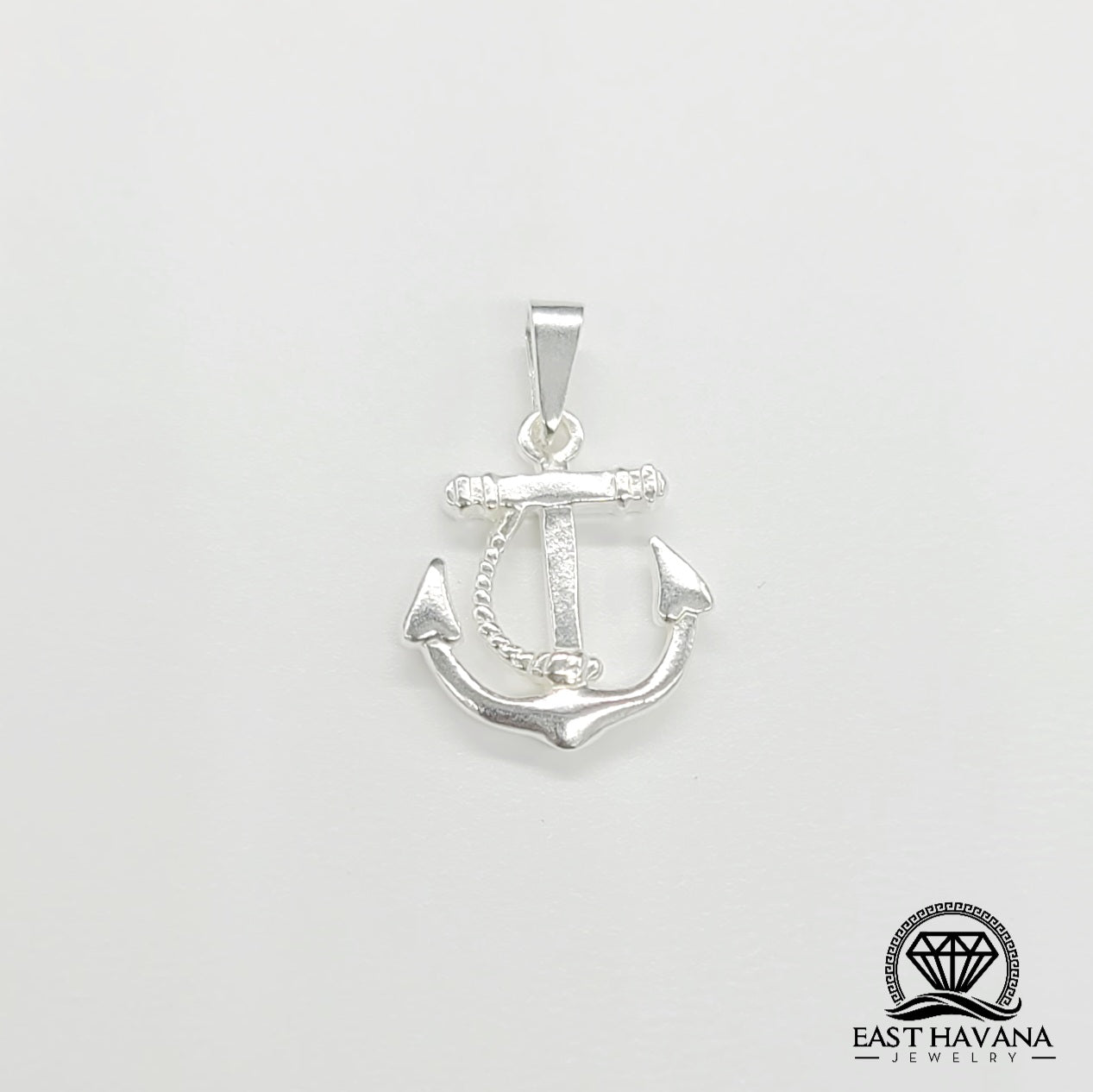 Anchor .950 Silver Pendant