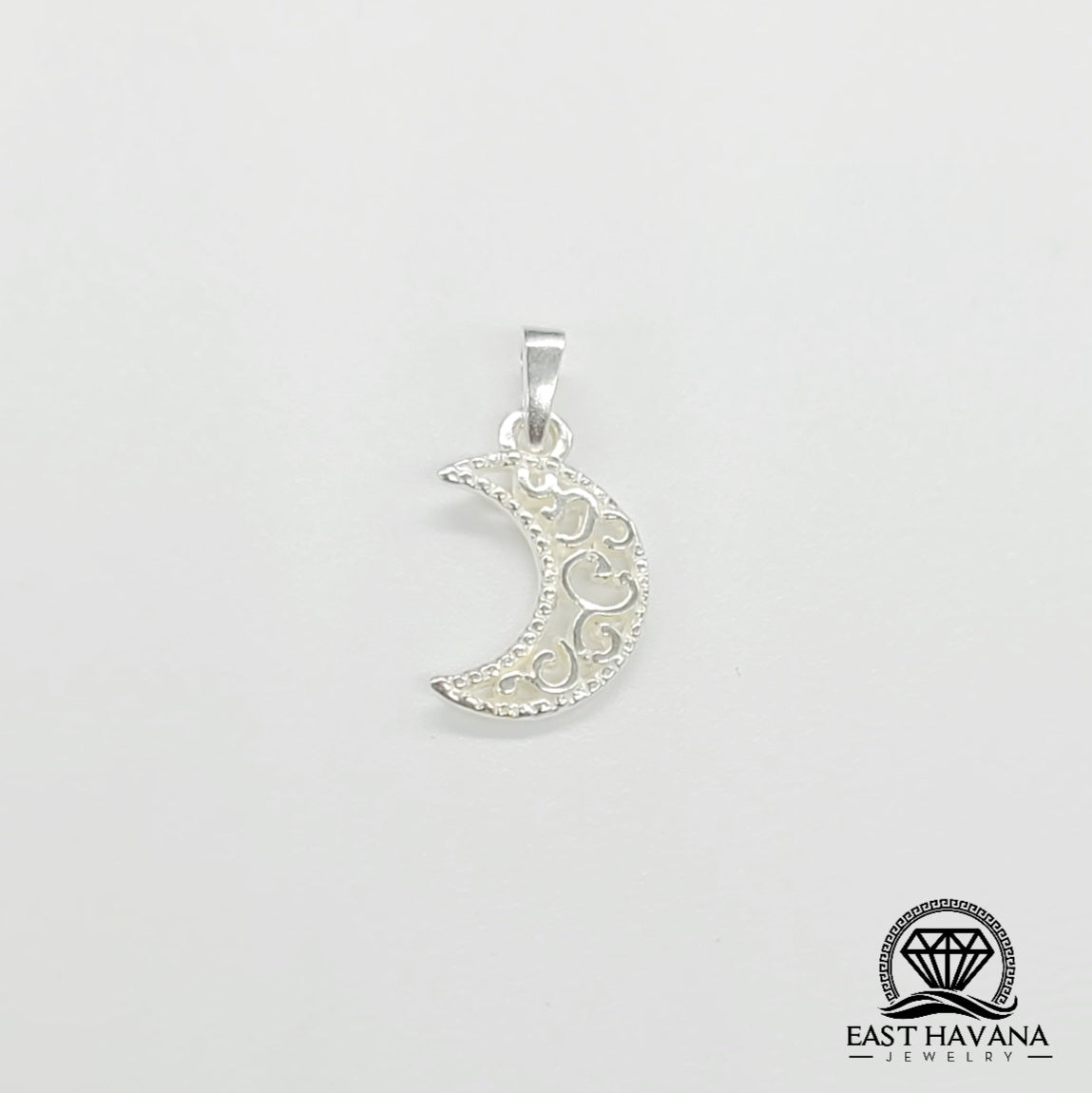 Pendentif Lune en argent .950