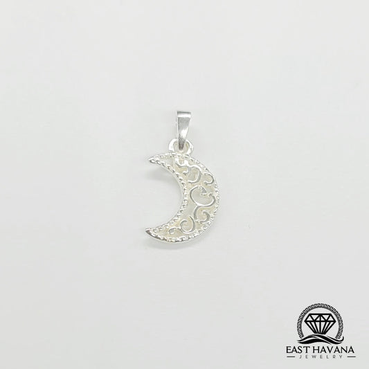 Pendentif Lune en argent .950
