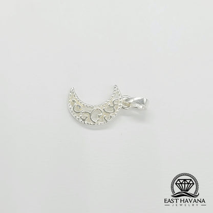 Pendentif Lune en argent .950