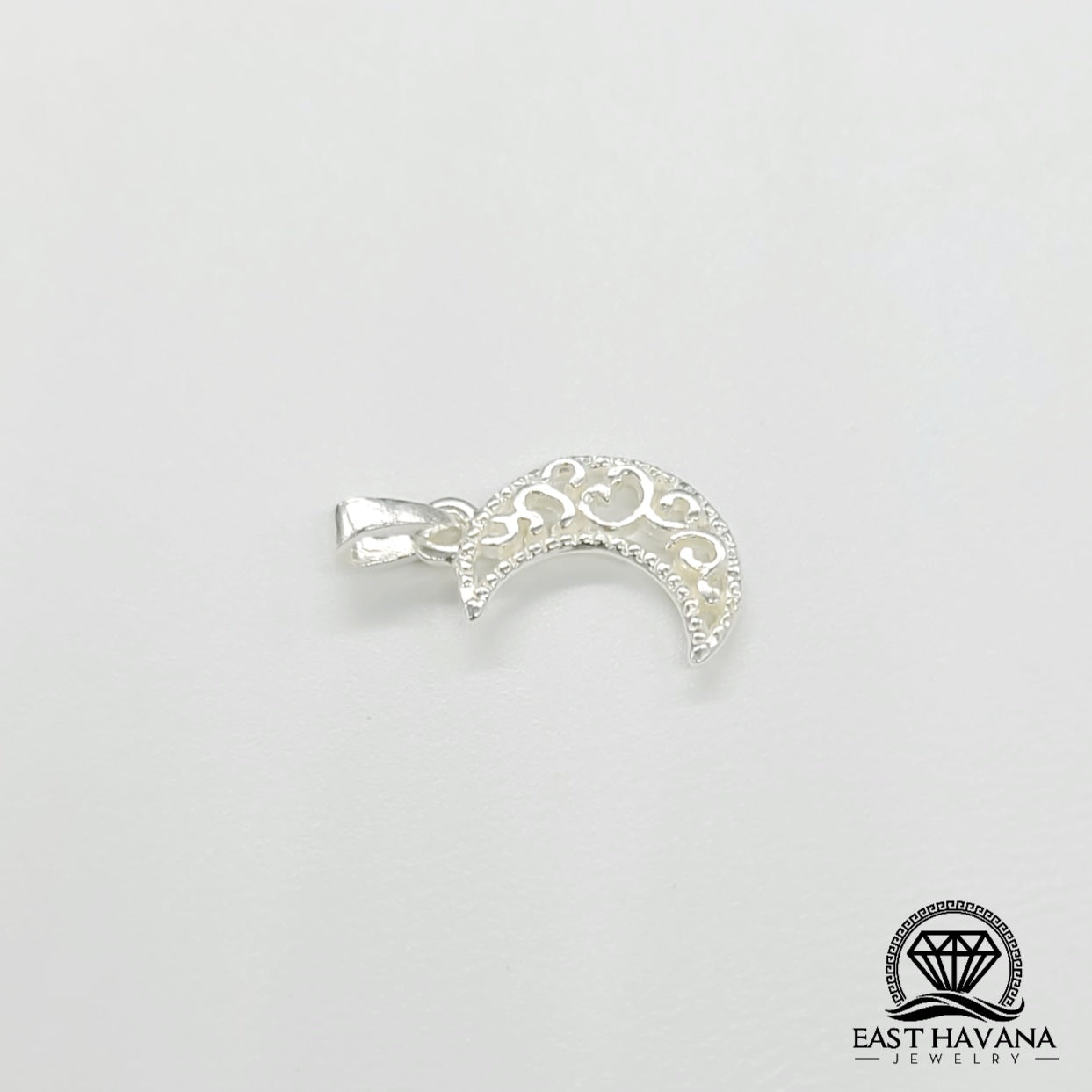 Pendentif Lune en argent .950