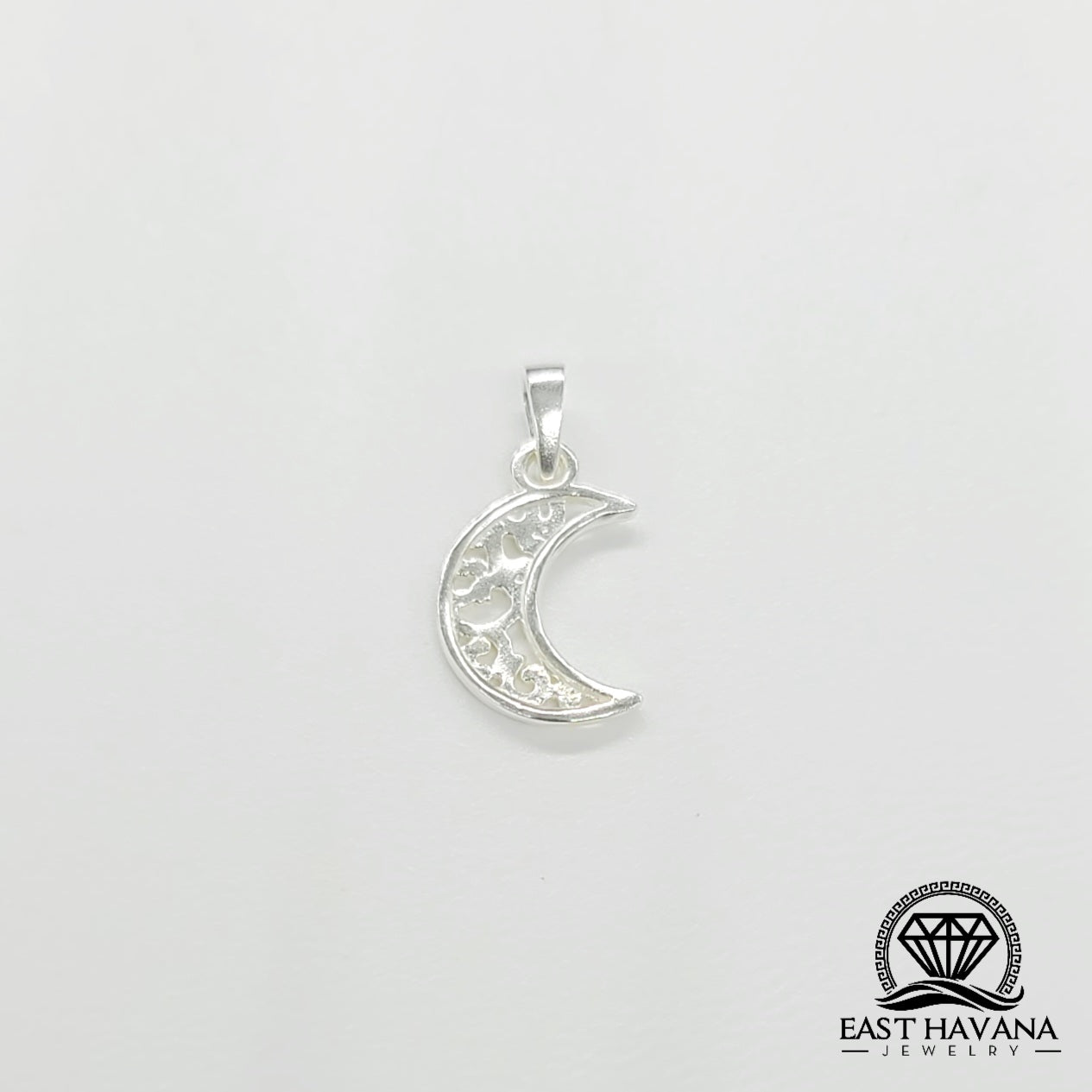 Pendentif Lune en argent .950