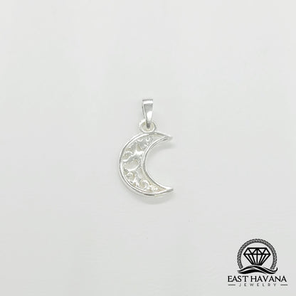 Pendentif Lune en argent .950