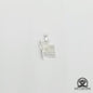USA American Flag .950 Silver Pendant