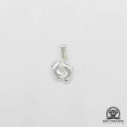 Colgante de plata de ley .950 con pies