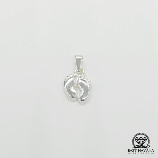 Pendentif pieds en argent 950