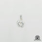 Colgante de plata de ley .950 con pies
