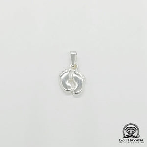 Feet .950 Silver Pendant