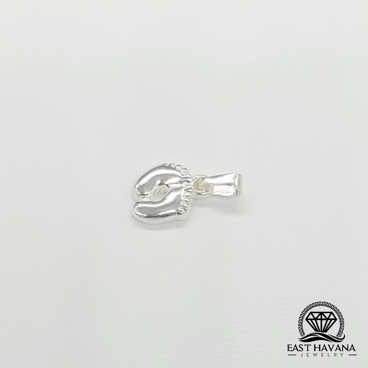 Colgante de plata de ley .950 con pies