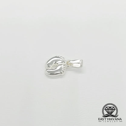 Colgante de plata de ley .950 con pies