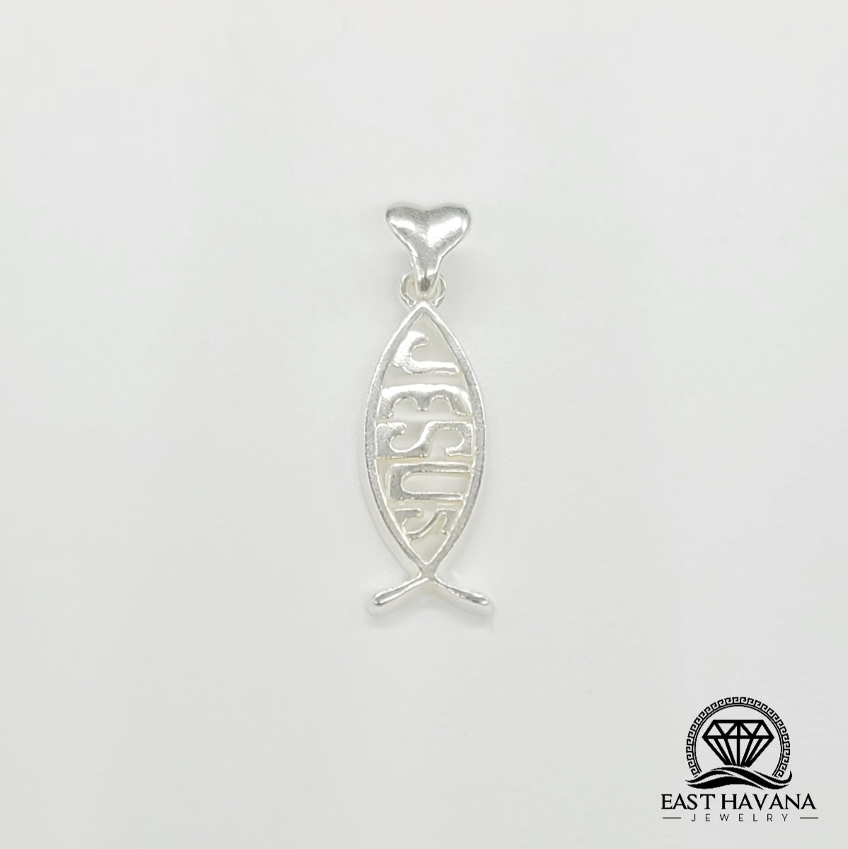 Colgante de plata 950 "Amo a Jesús"