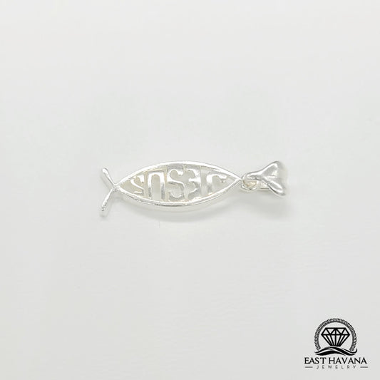 Pendentif en argent 950 « J'aime Jésus »