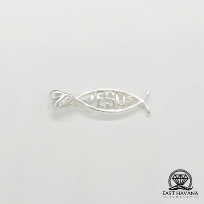 Colgante de plata 950 "Amo a Jesús"