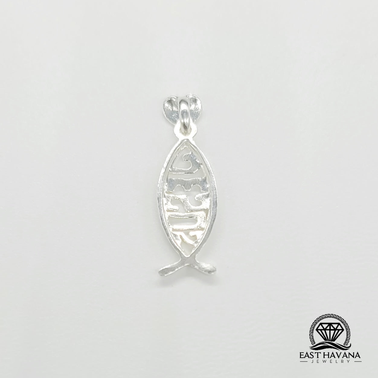 Colgante de plata 950 "Amo a Jesús"