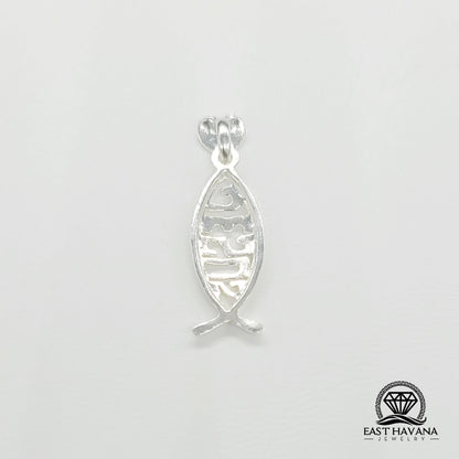 Colgante de plata 950 "Amo a Jesús"