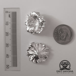 Hibiscus Plant Flower .950 Silver Casting Solderable Accent