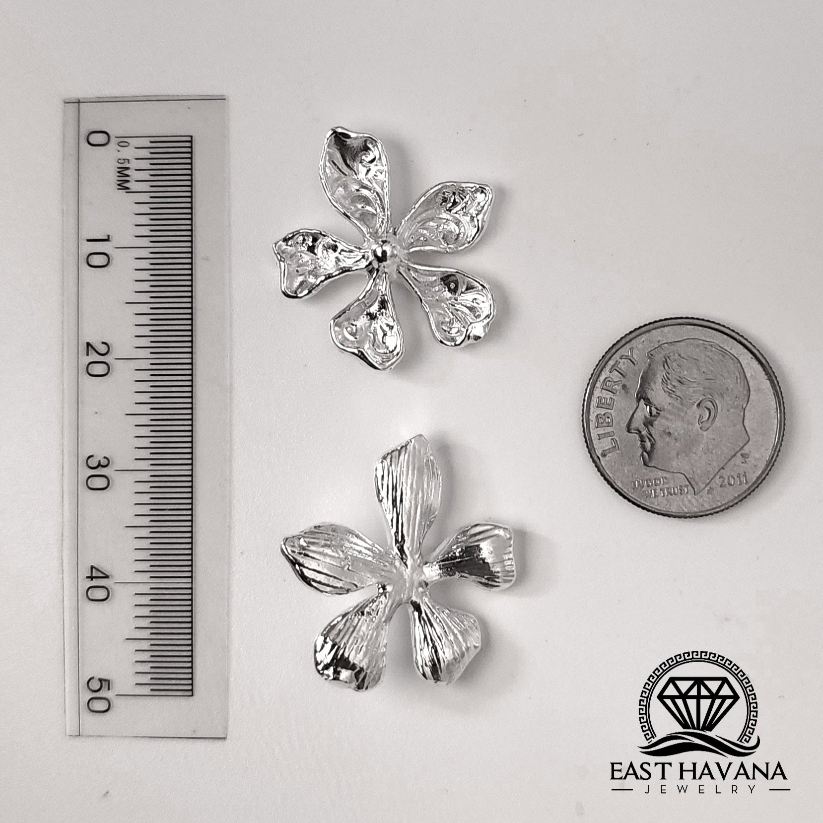 Flower .950 Silver Casting Solderable Accent