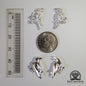 Raven Pair [left & right] .950 Silver Casting