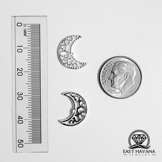 Filigree Moon .950 Silver Casting