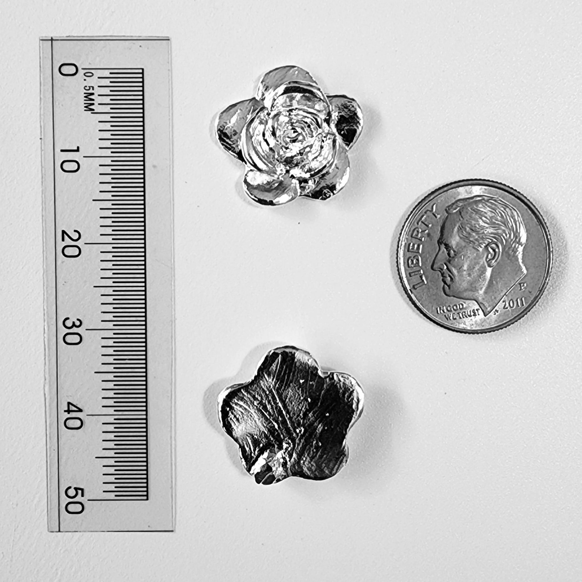 Rose .950 Silver Casting