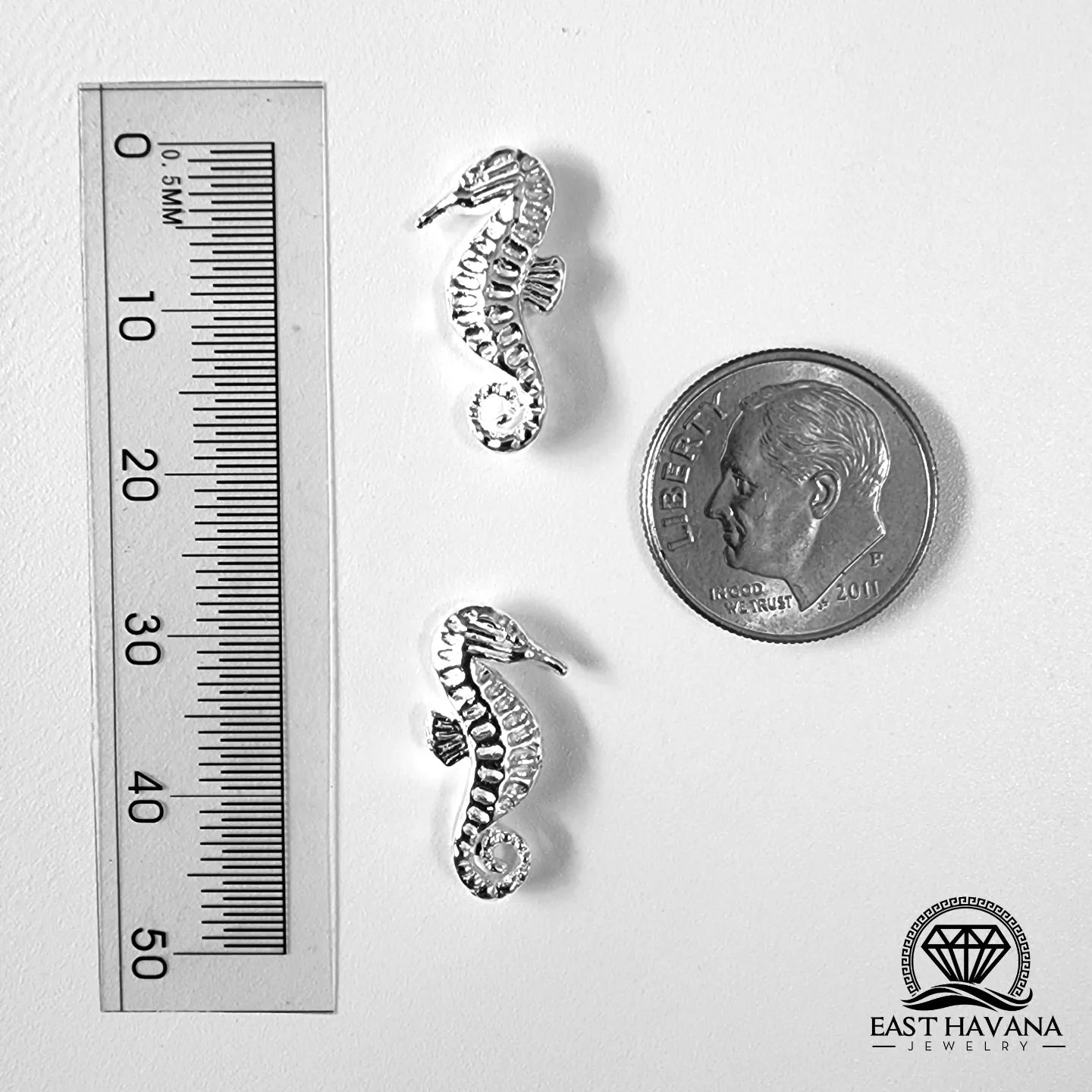 Seahorse .950 Silver Casting