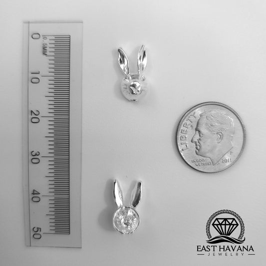 Bunny Head .950 Silver Casting