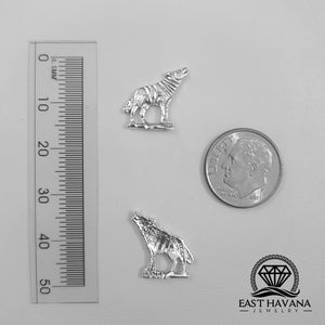 Wolf .950 Silver Casting